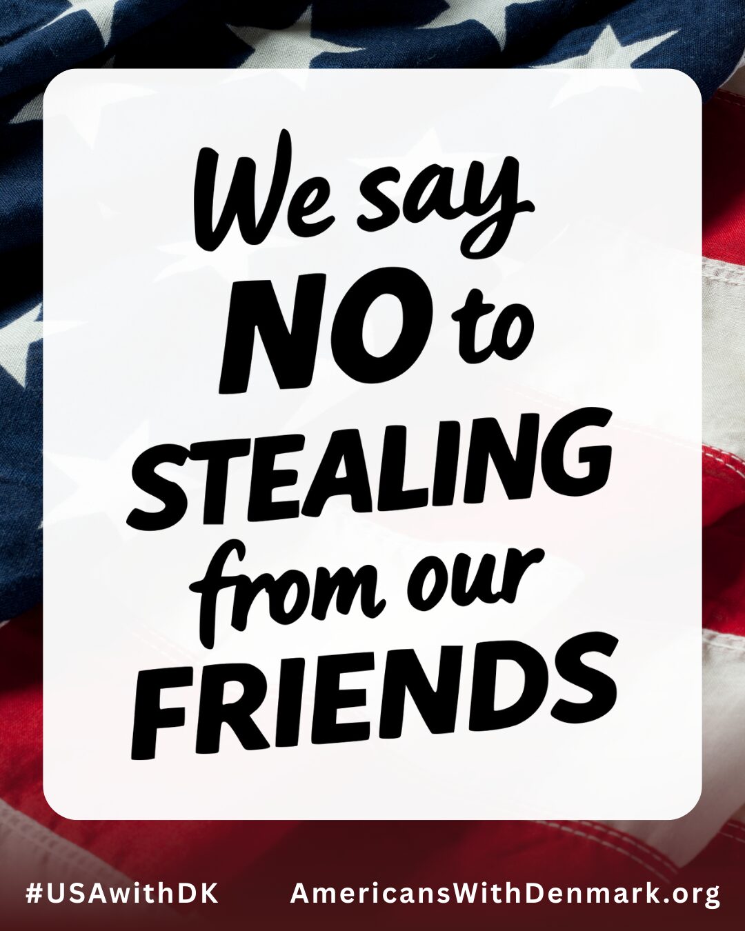 No to stealing from our friends 1