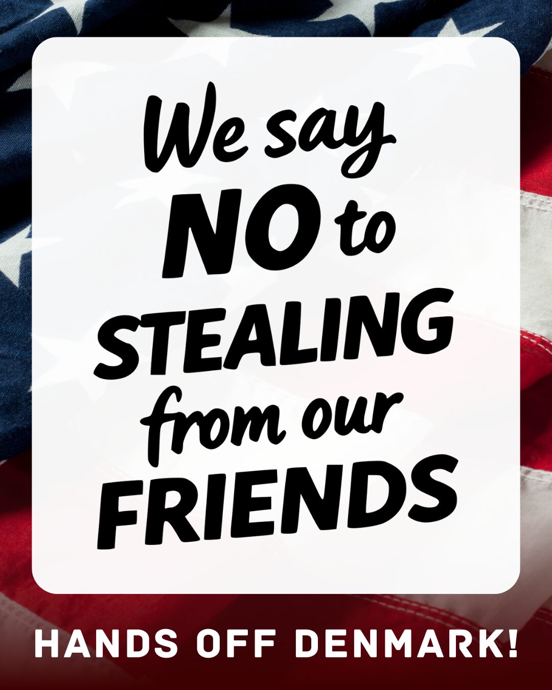 No to stealing from our friends 2